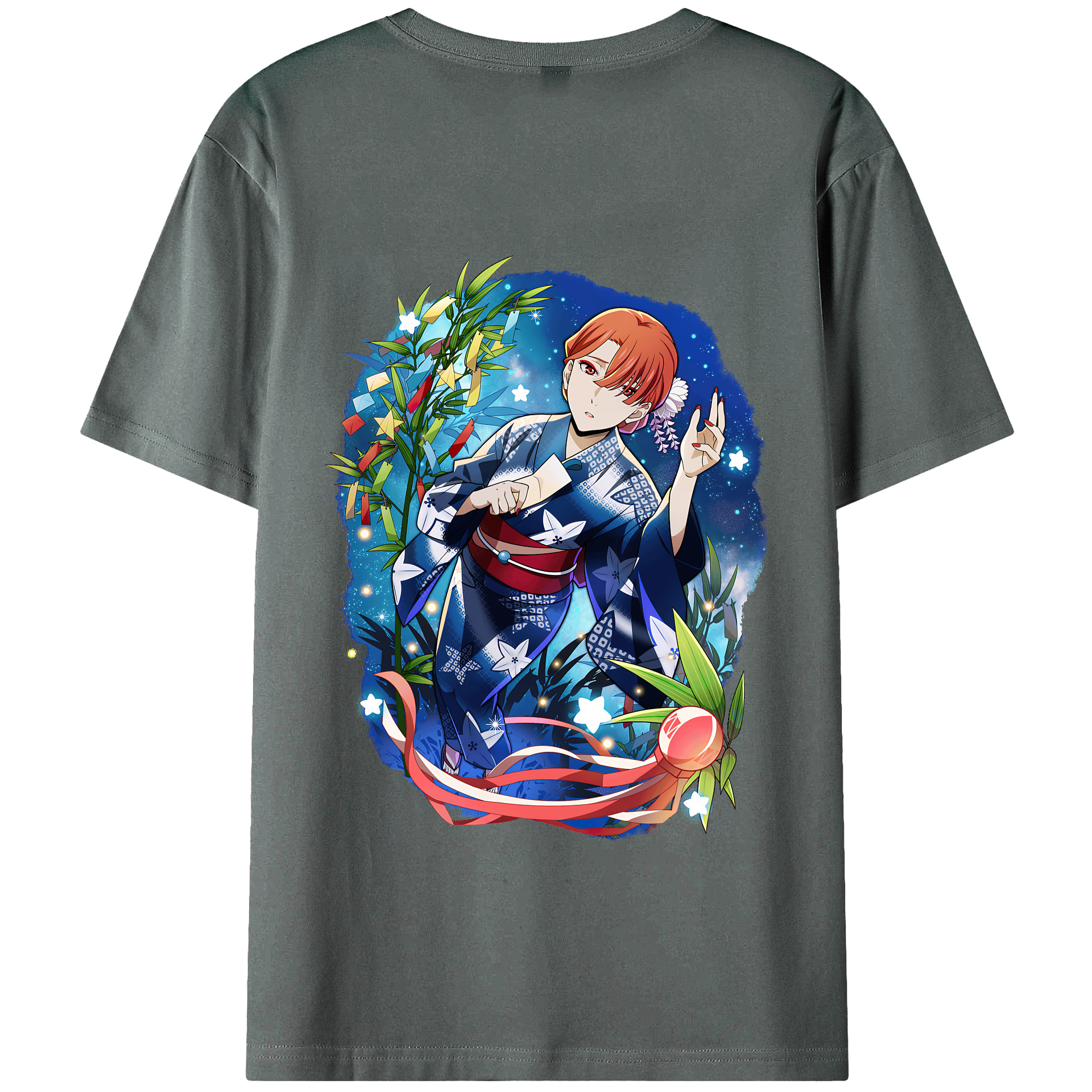 （画像用） 文豪ストレイドッグス Bungo Stray Dogs 綿100％半袖Tシャツ（背面プリント）